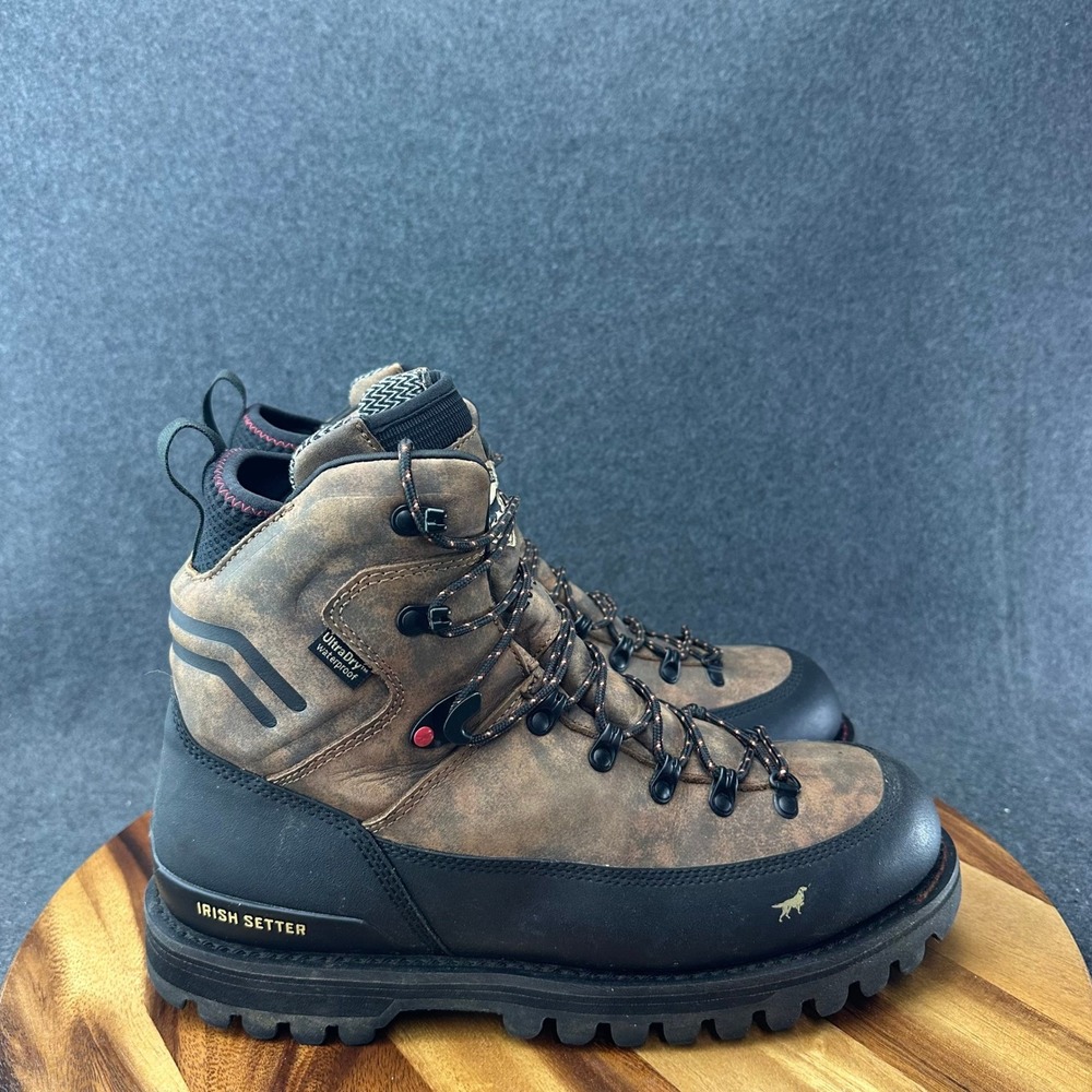Irish Setter Red Wing Work Hunting Boots Elk Tracker XD 8" 3981 Men's Size 12 D